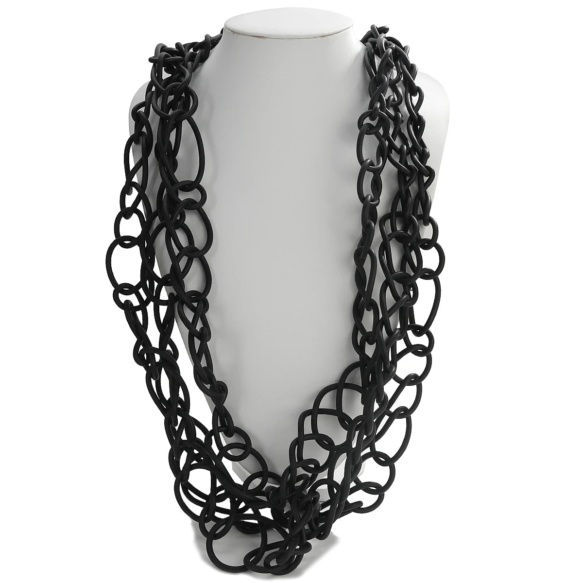 ALLYES Exaggerated Leather Collar Necklace for Women Irregular Round Wrap Statement Choker Necklace Ethnic Jewelry Gifts
